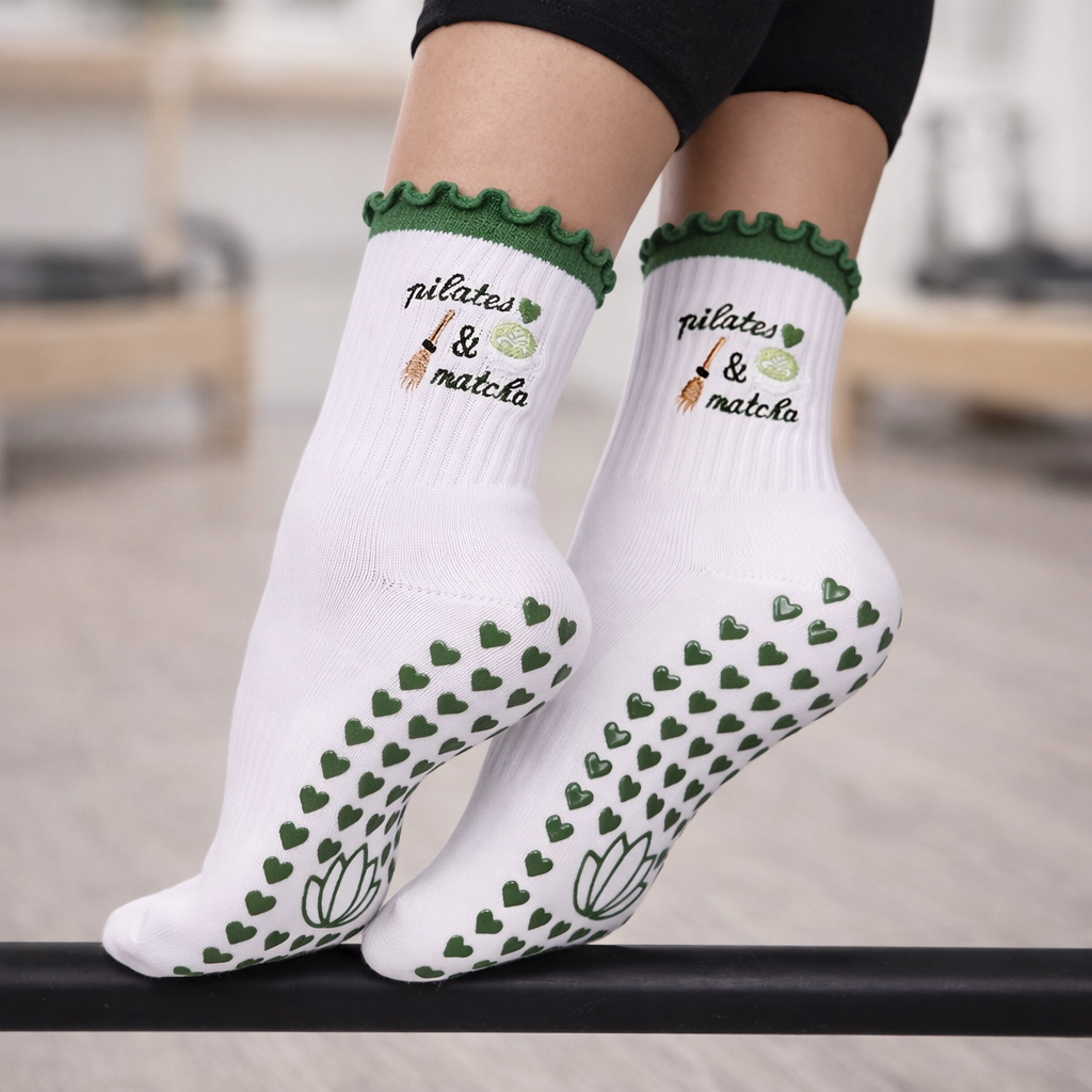 Pilates & Matcha - Grip Socks